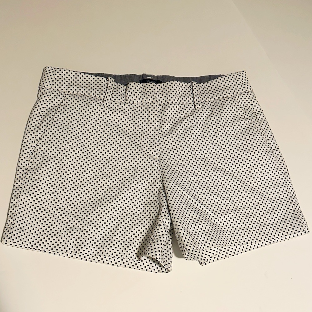 Nautica Black and White Polka Dot Shorts